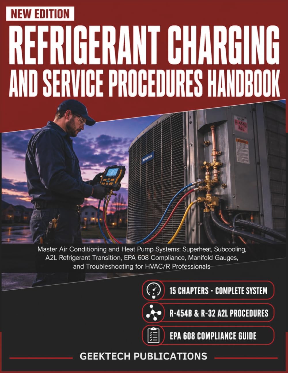 REFRIGERANT CHARGING AND SERVICE PROCEDURES HANDBOOK: Master Air Conditioning and Heat Pump Systems: Superheat, Subcooling, A2L Refrigerant ... and Troubleshooting for HVAC/R Professionals