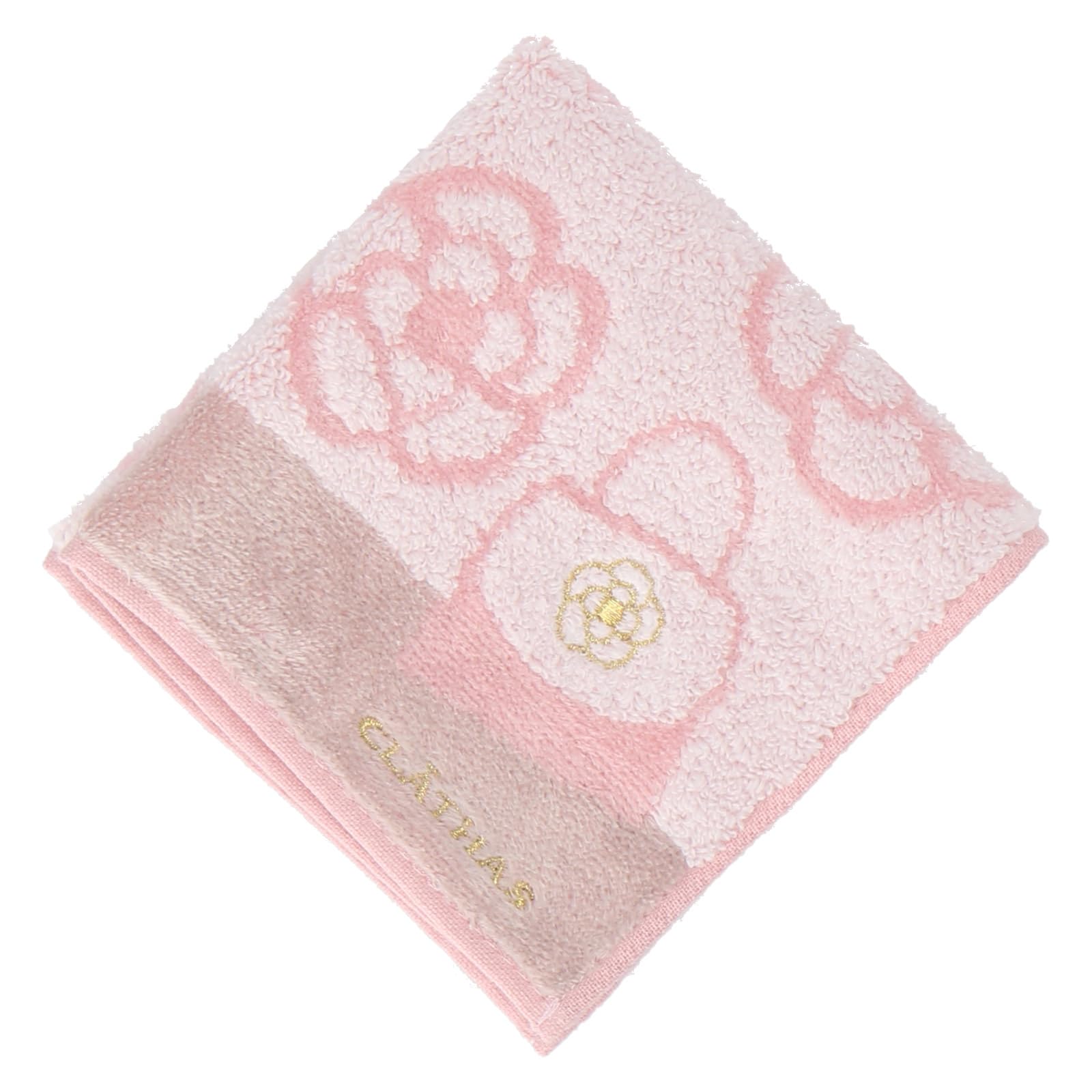 CLATHAS(クレイサス) ハンカチレディース タオルハンカチ 10206008 ハンカチ 女性 カメリア柄レディース