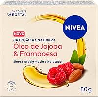 NIVEA Sabonete Vegetal Nutrição Da Natureza Óleo de Jojoba & Framboesa 80g - Pele limpa, macia e hidratada por mais tempo.