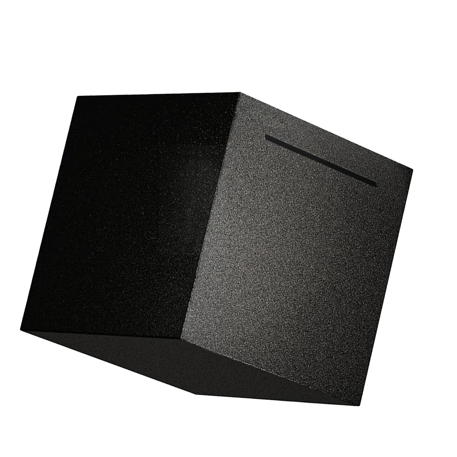 Adult Piggy Bank, Stainless Steel Piggy BankMetal Saving Box, Piggy Bank for Adults Must Break to Open (Black, 5.9 inches)