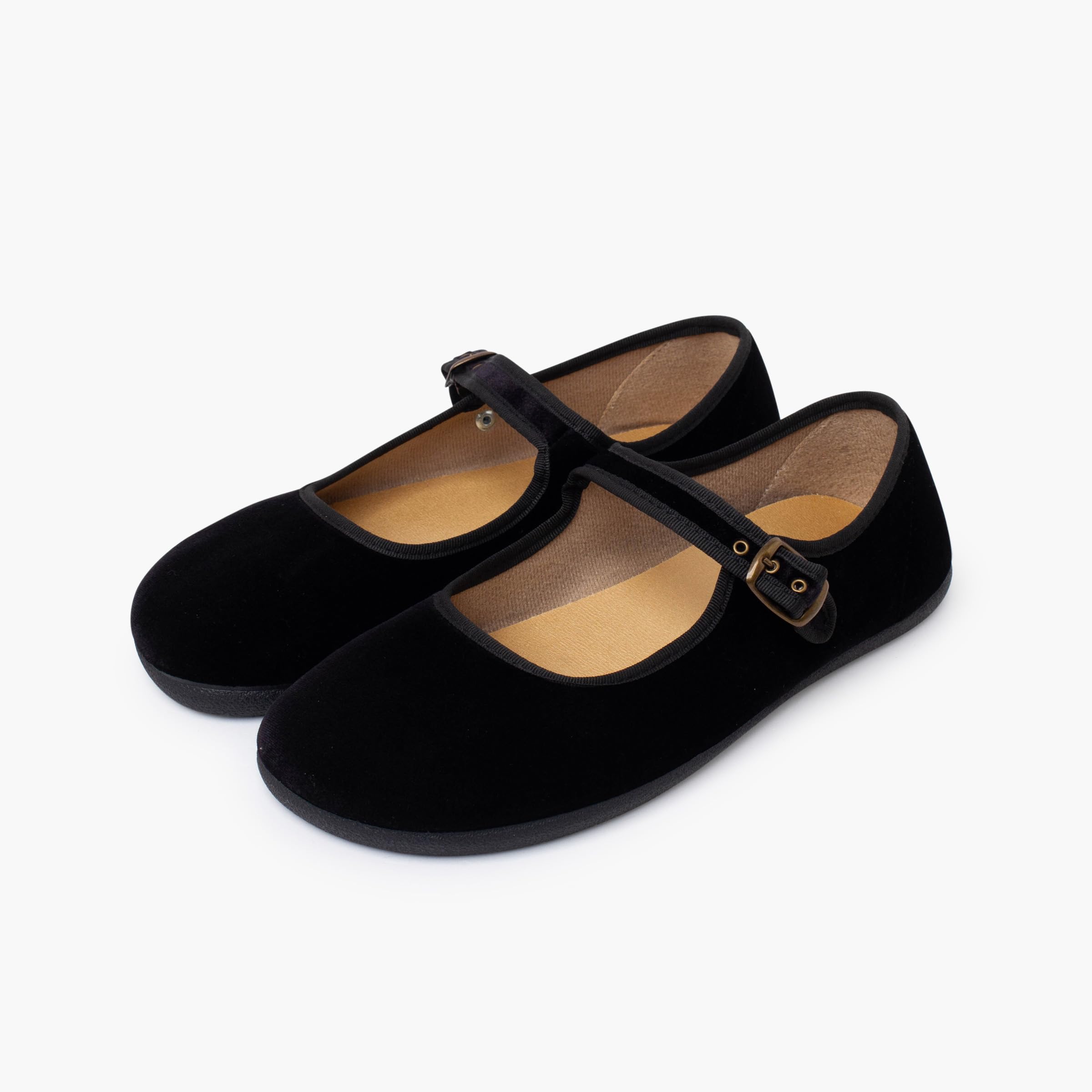 Pisamonas Merceditas Mujer Barefoot Terciopelo Hebilla