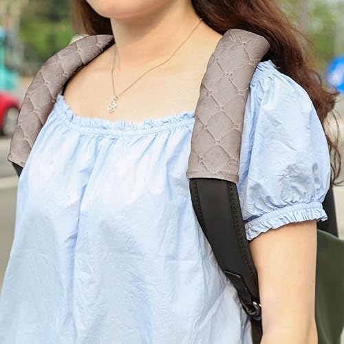 Miniatura 3 de Juego de 4 almohadillas para cinturón de seguridad de auto, protector de cinturón de seguridad, suave y cómodo, fundas de arnés para proteger tu