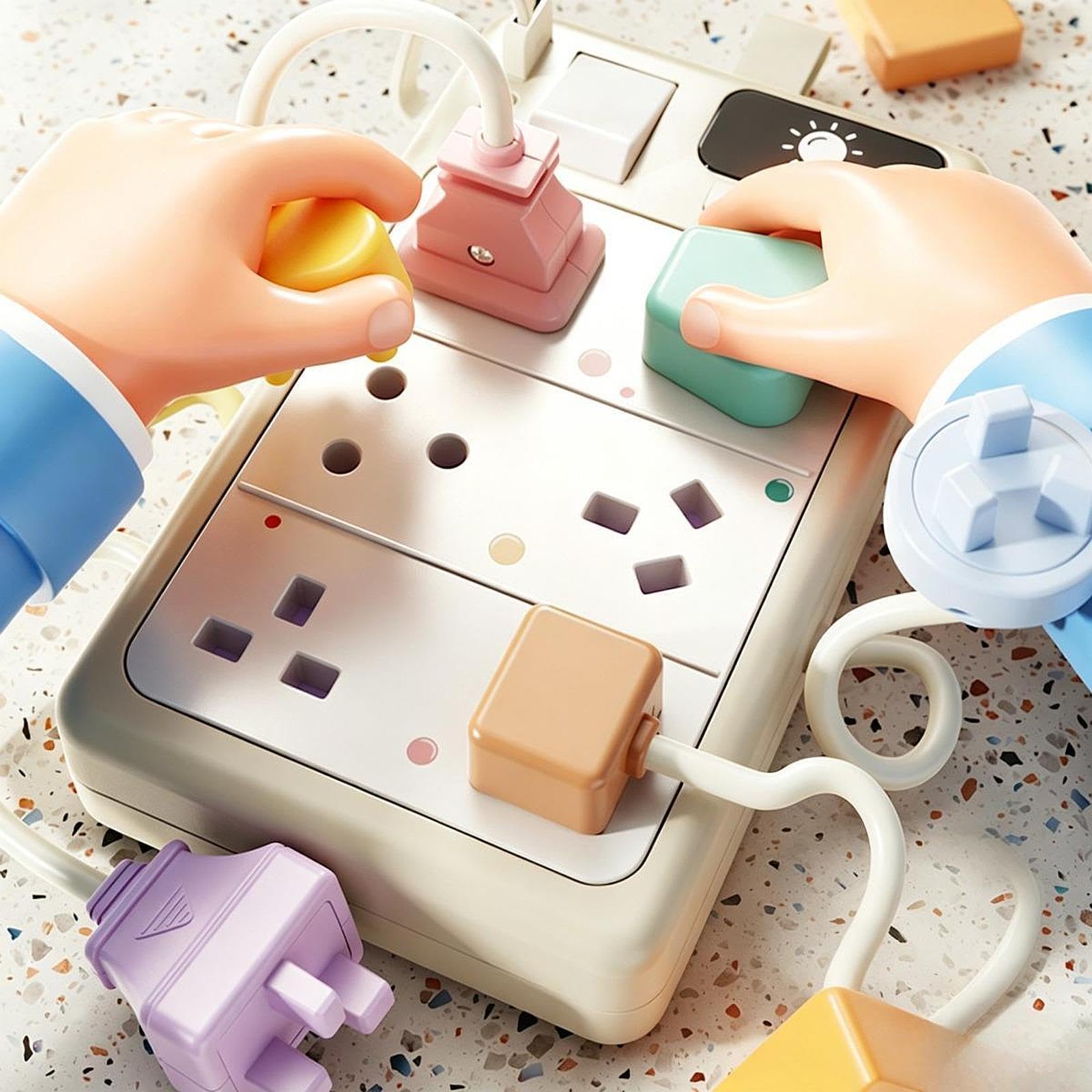 Gioco Interattivo Busy Board: Abbinamento di Forme di Prese, Accoppiamento di Luci, Riconoscimento Logico, Sviluppo della Coordinazion, Stile a