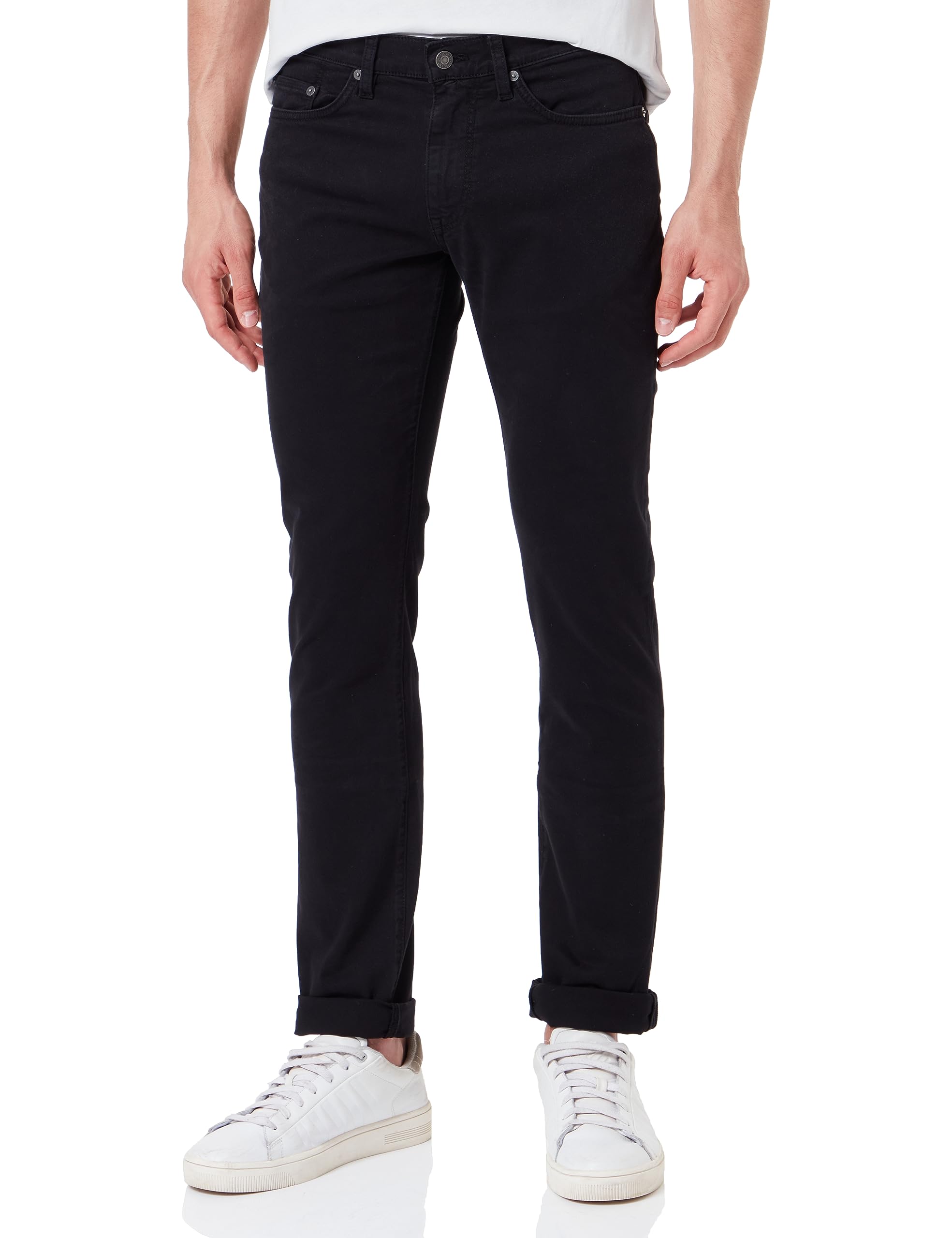 GANT Men's Slim Desert Jeans, Black, Standard, Black, 31 W/36 L