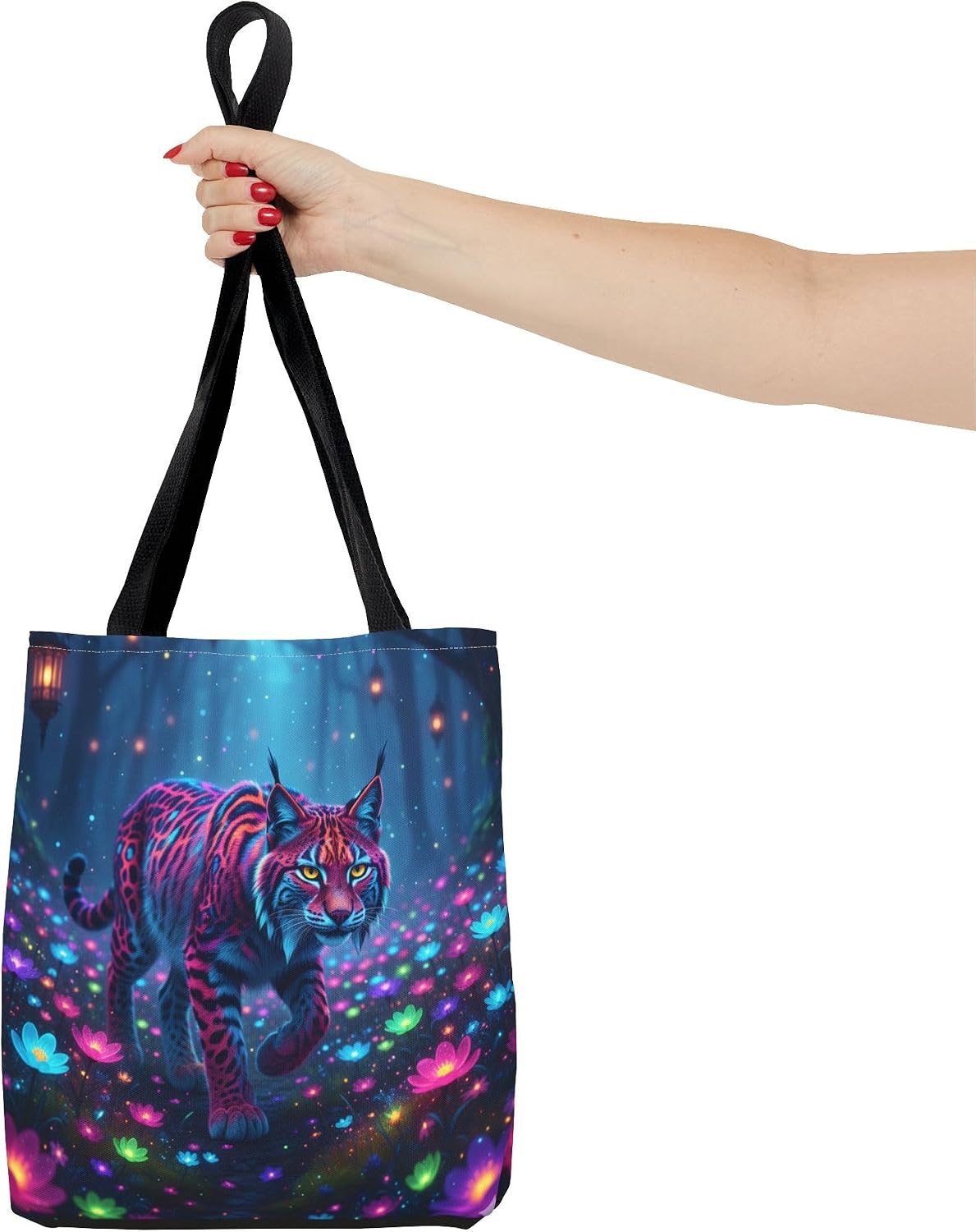 Premium Neon Lynx Tote Bag with Reinforced Stitching - 13 or 16in