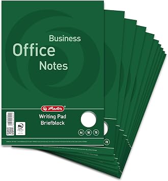 Landre Office 100050262 Blank A4 50 Sheets 70 g/m2 Pack of 10 Letter pad "Office", A4, 50 Sheets, Blank