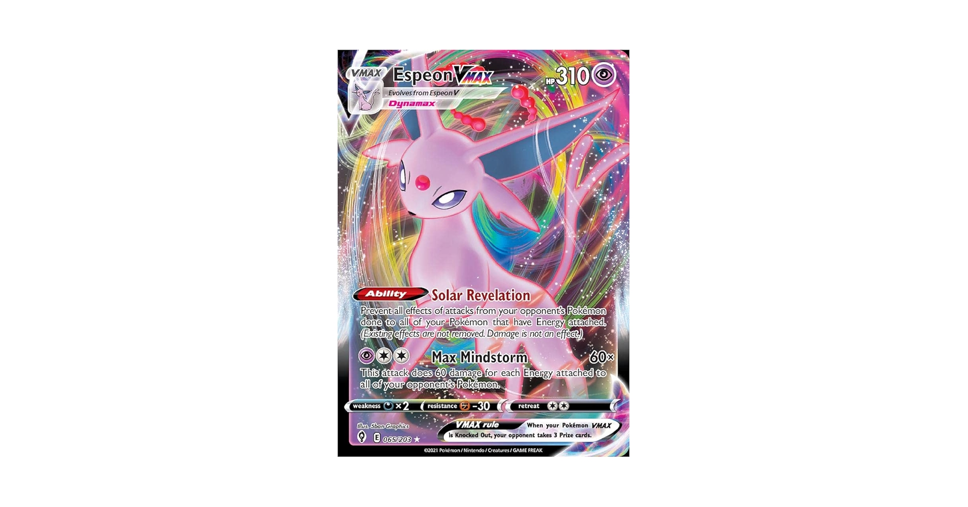 【PSA10】 エーフィ VMAX SA ESPEON VMAX Espeon VMAX - PSA 10 - Alt Art Fusion Strike 270 Secret Rare