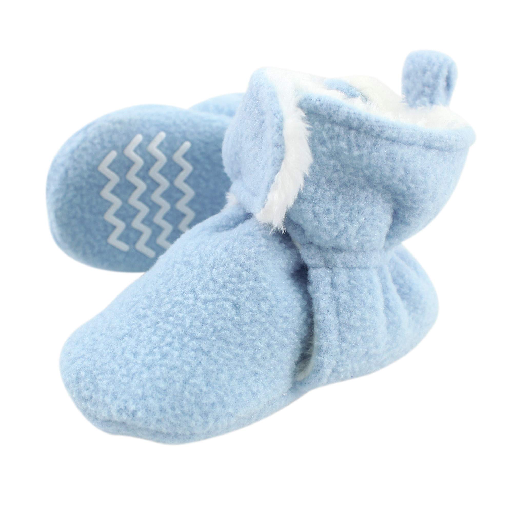 Hudson Baby Unisex Baby Cozy Fleece and Faux Sherpa Booties