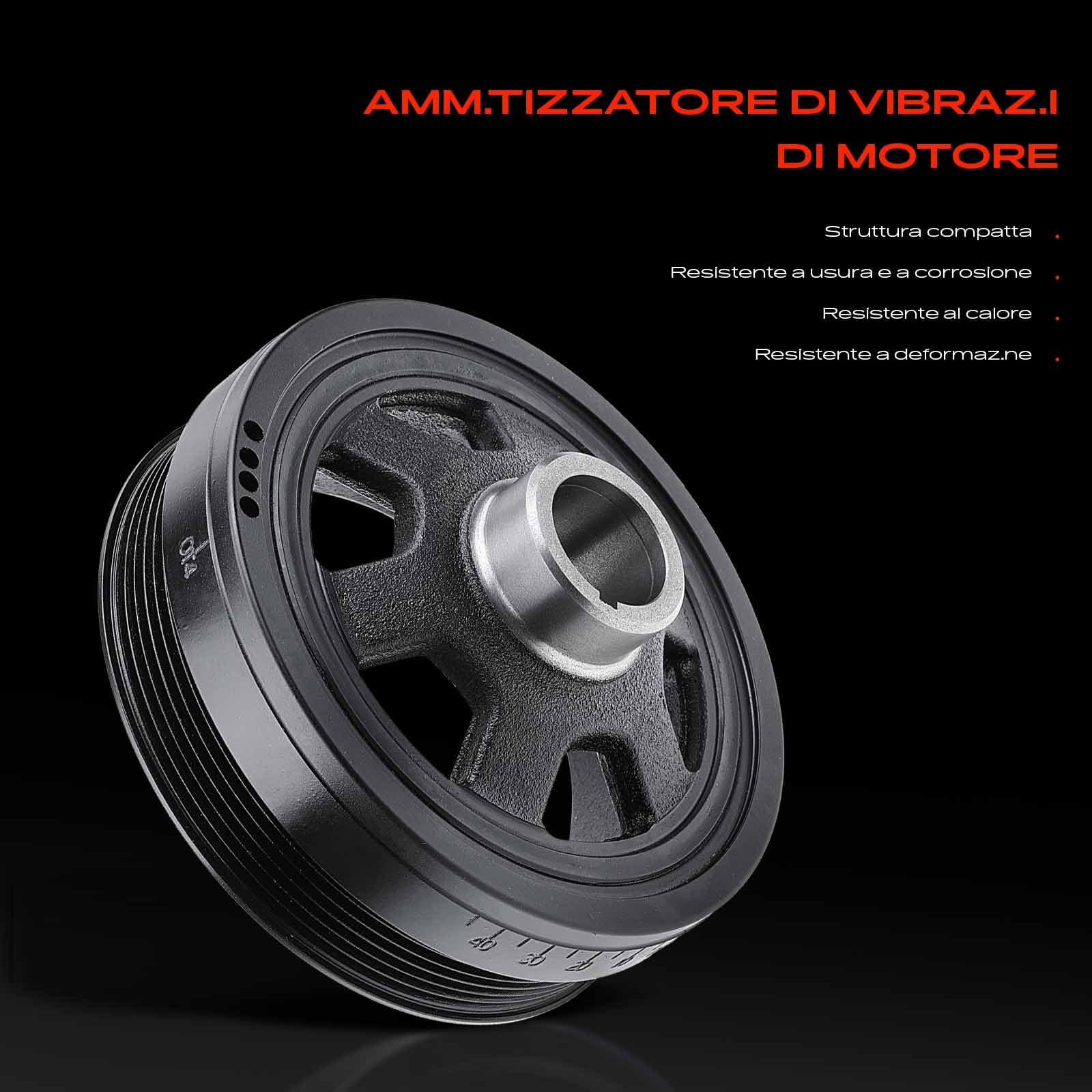Frankberg Puleggia albero motore 1120351300 | Compatibile con: Vitobus W639, Viano W639, Classe C W202, CLK C208, Classe E, modello T, S210, Classe M W163