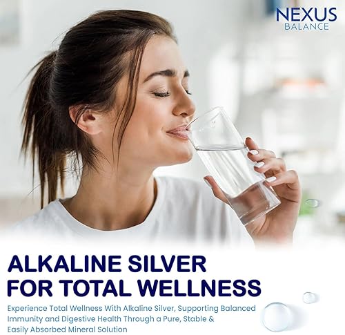 Miniatura 4 de Suplemento líquido de plata estructurada alcalina 30PPM - Apoyo a la salud inmune e intestinal - Solución nano plata extra fuerte - Sin aditivos y