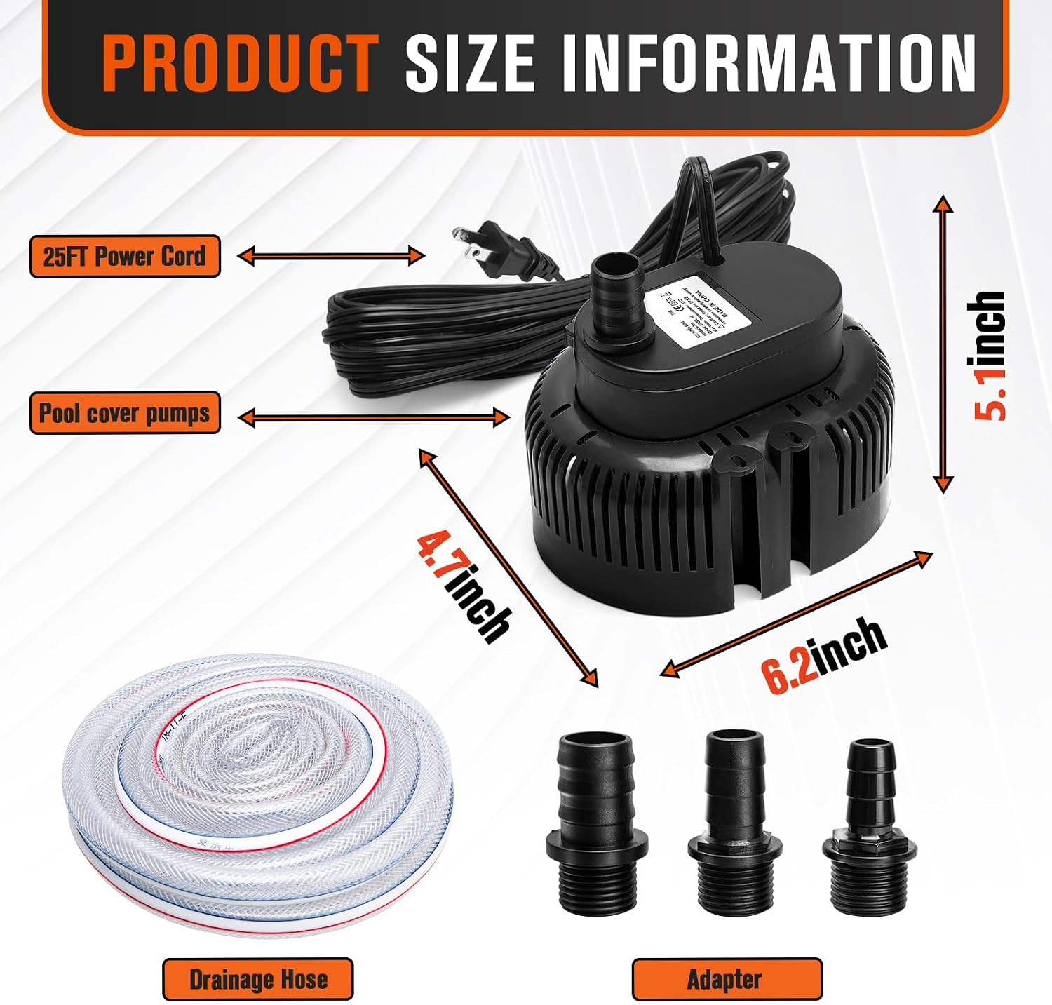 Sump Pump,Pool Cover Pump above Ground image 2