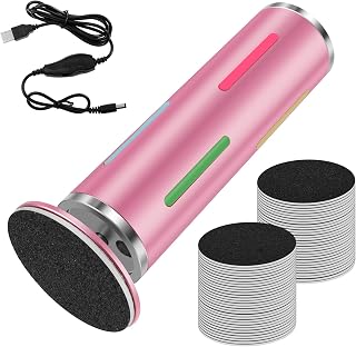 Electric Foot Callus Remover with 60 Pcs Sanding Discs, Professional Electric Foot File Callus Remover with Adjustable Speed for Feet Dead Skin