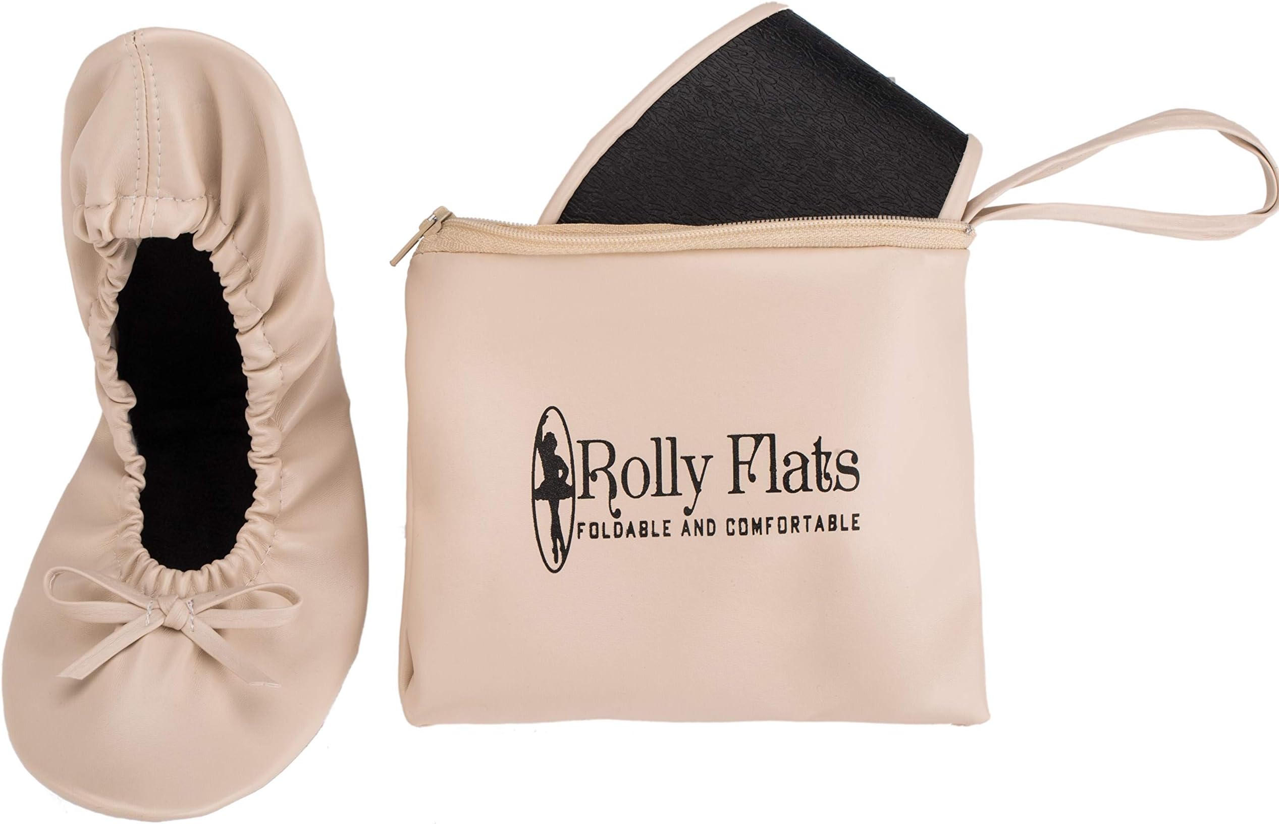 Women's Foldable Ballet Flats – Portable Flat Shoes for Travel and Wedding that Fit in Your Purse