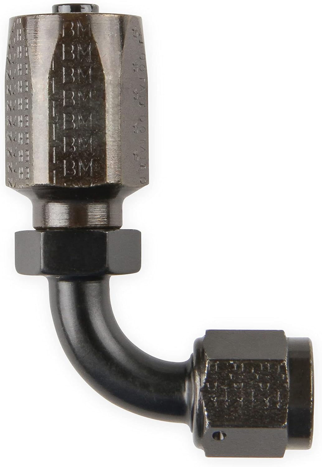 Earl's Power Steering Hose End -6 90 Deg. Black Chromate