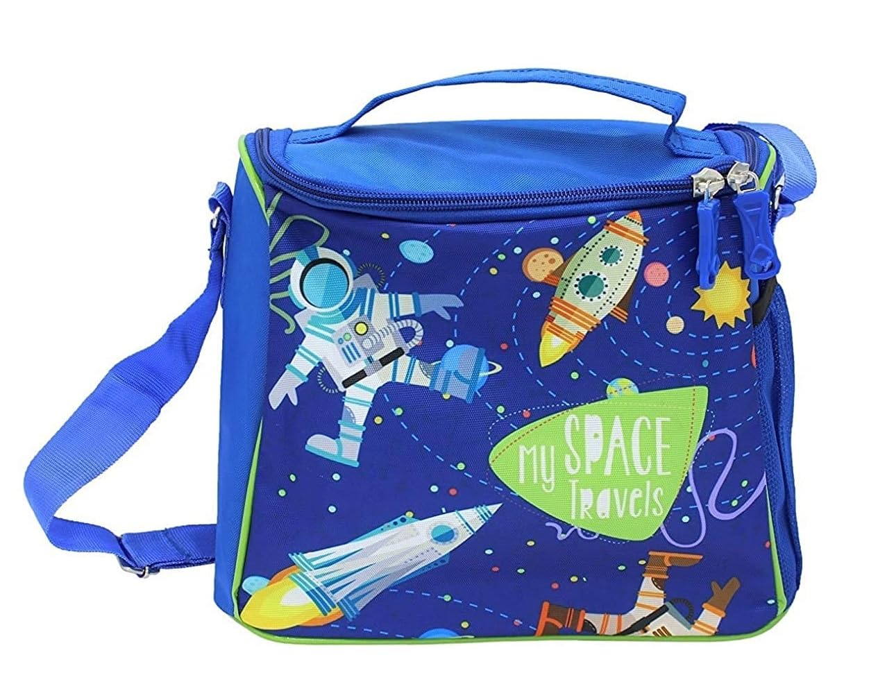 Trusmile Multicolour Unicorn Tiffin Bag for Kids Dream Space Theme Blue Lunch Bag (Blue: Space)-picture-48