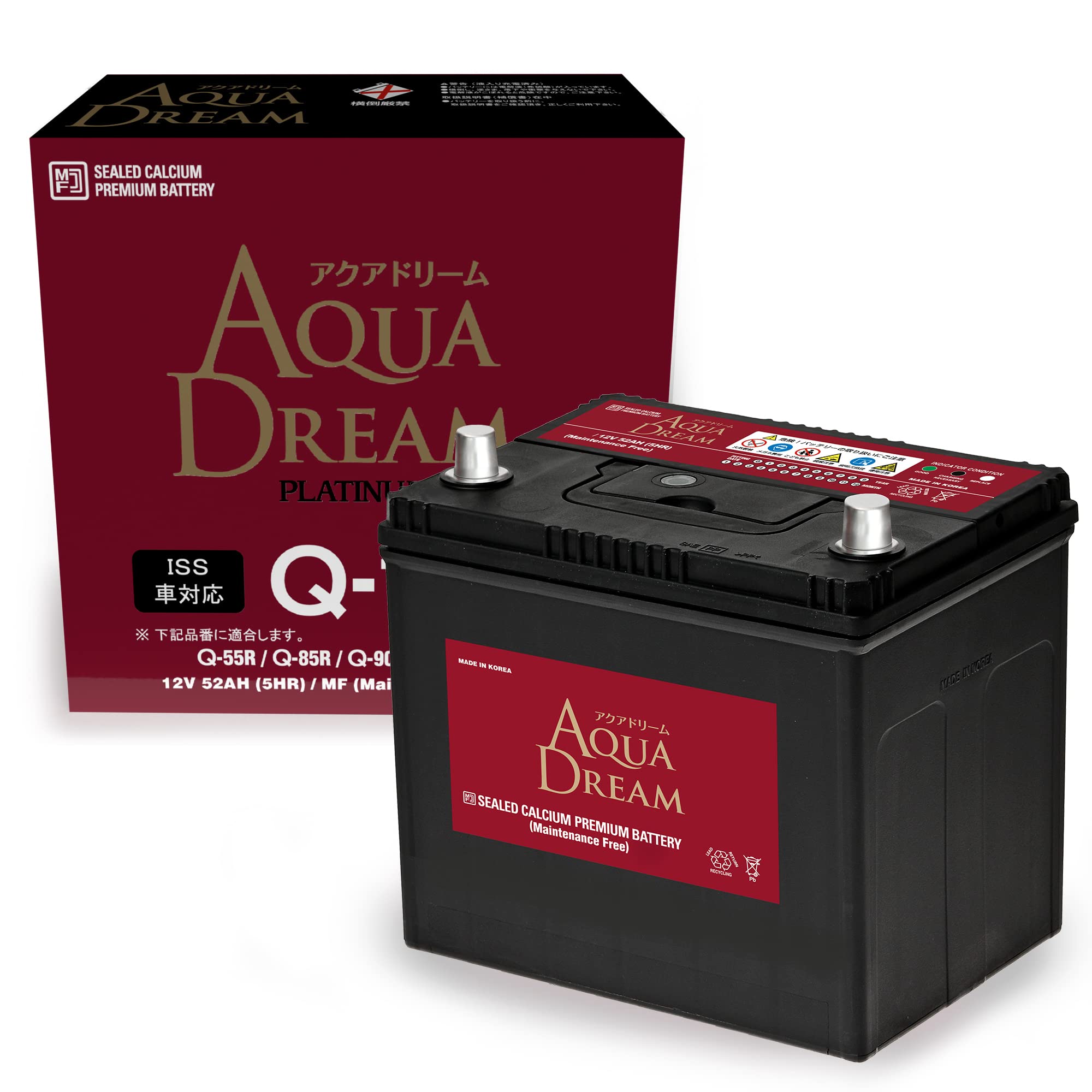 アクアドリーム 国産車 アイドリングストップ車対応バッテリー MF Q-100R Amazon | アクアドリーム 国産車 アイドリングストップ車対応