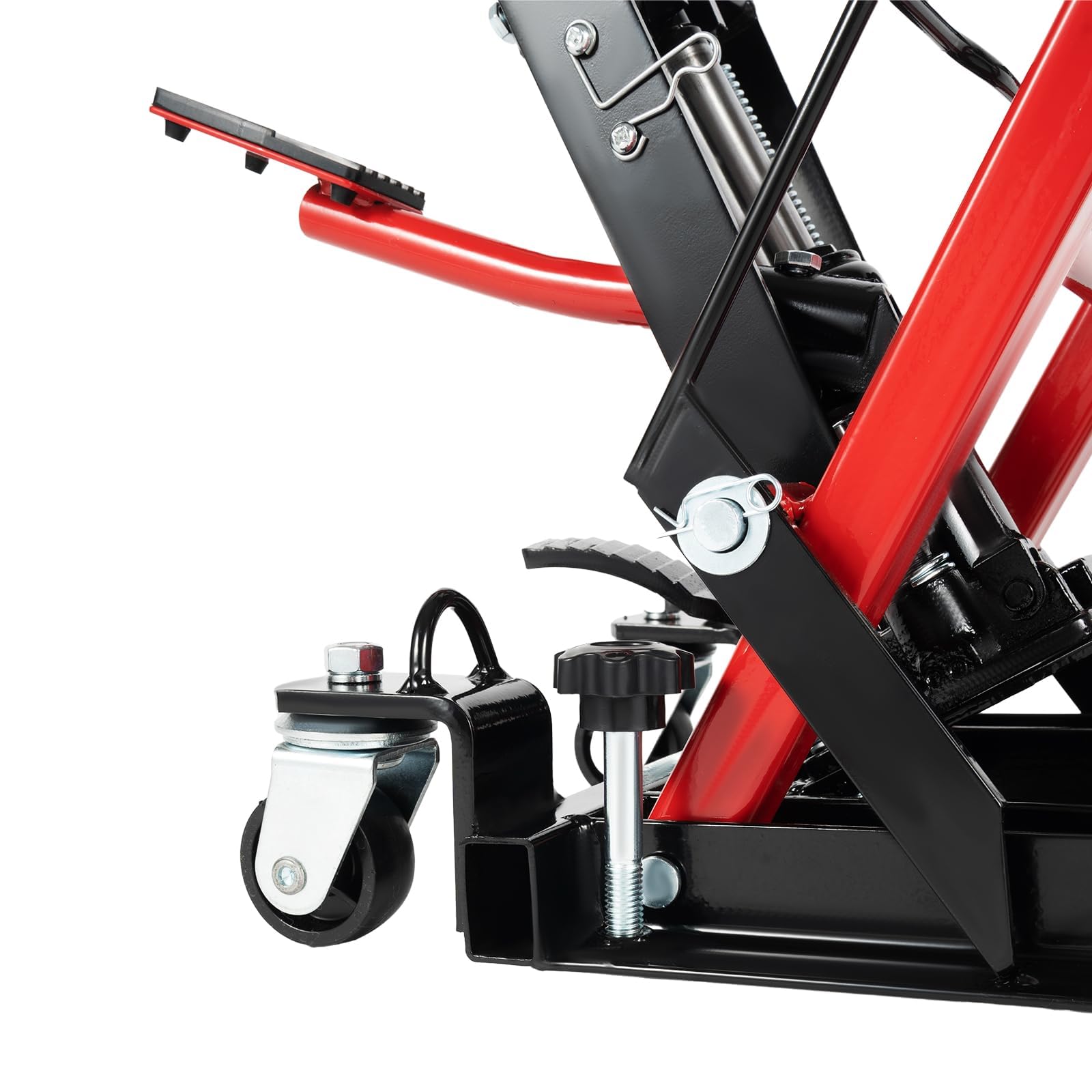 Motorradheber Hydraulisch 1500lbs/680kg – Motorrad-Lift mit 3-Fach Sicherheitsverriegelung, Rollen & Rutschfester Gummiauflage – für Werkstatt & Garage