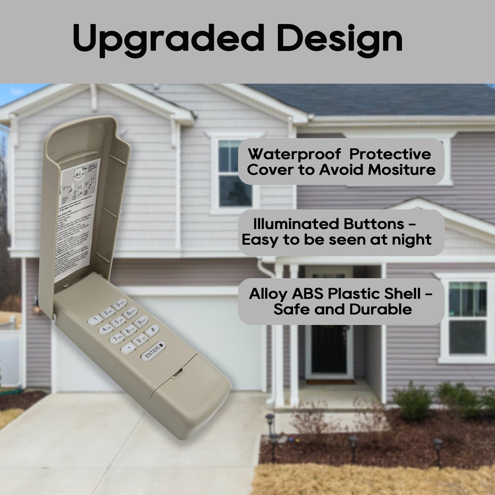 【いるか】レジ用品 for 877LM Garage Door Opener Keypad, Compatible with Craftsman