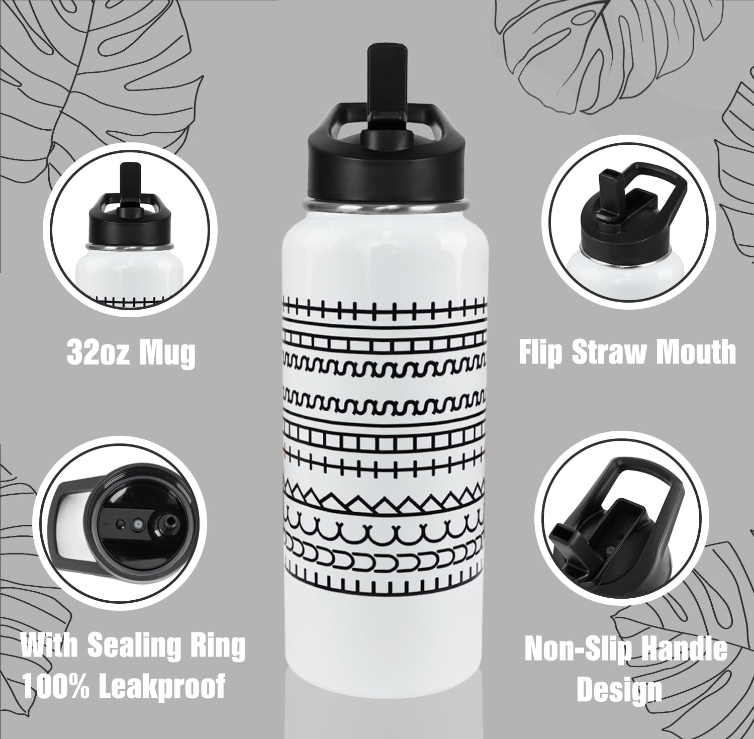 Hidden Message Water Bottle Funny F This S Mug Gag Christmas White Elephant Gifts for Work Bestie,Friends,Coworkers Travel Thermal Double Walled Vacuum Insulated Bottle Cup Leak Proof Tumbler-32 oz image 5