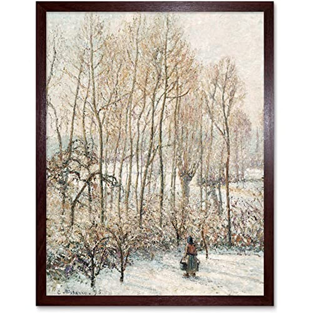 Pissarro Morning Sunlight On The Snow Eragny Sur Epte Unframed Wall Art Print Poster Home Decor Premium