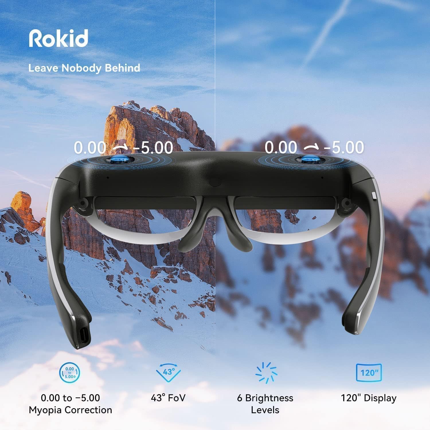Amazon.com: Rokid Air AR Glasses, 79g Silver Video Glasses, 120