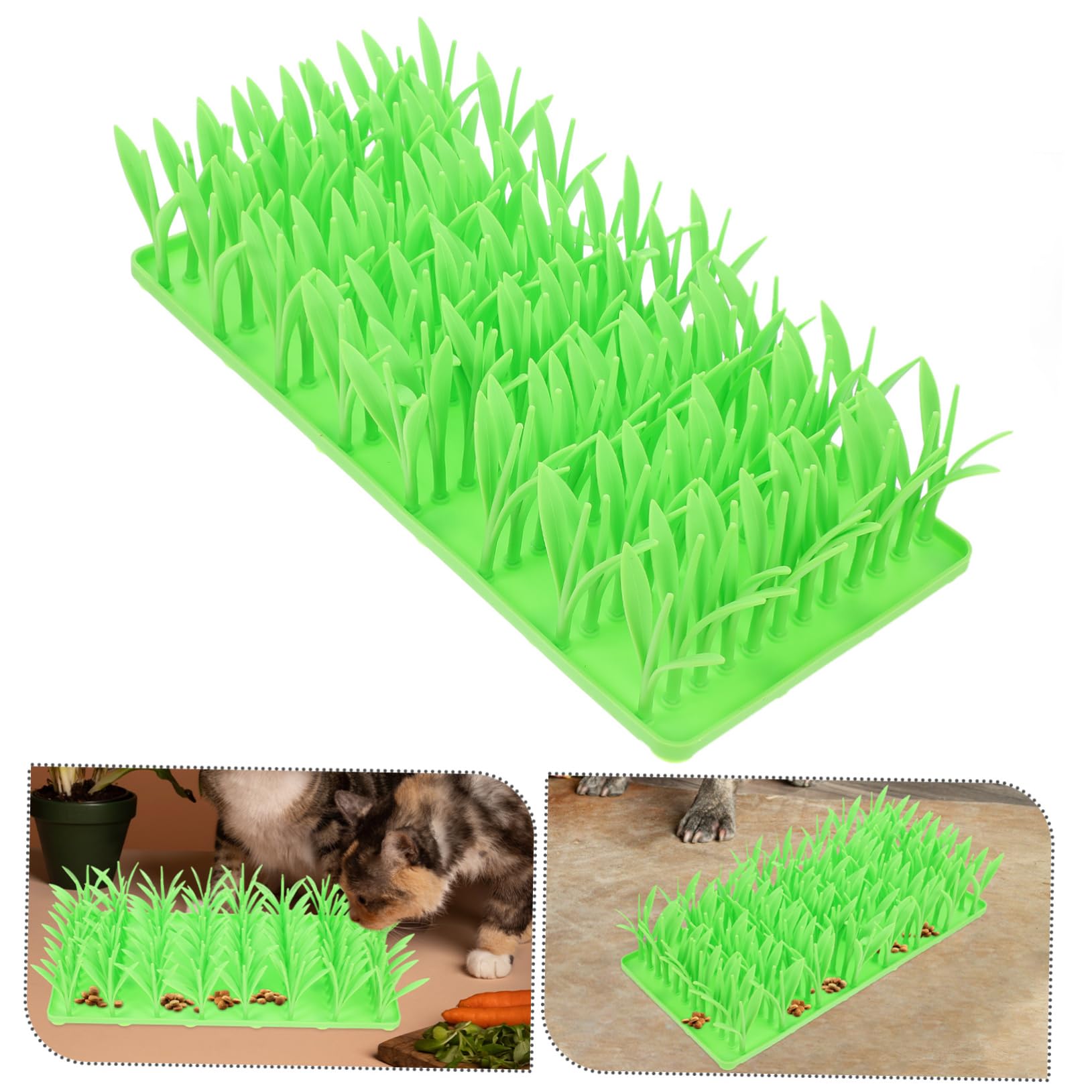 Silikon Grass Matte Interaktiv zum Langsamen Fressen für Katzen und Hunde