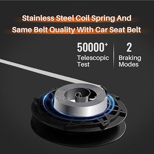 Miniatura 4 de Correa retráctil de 16 pies para perros grandes, resistente y reflectante, correa larga duradera para perros medianos a grandes de hasta 110 libras,