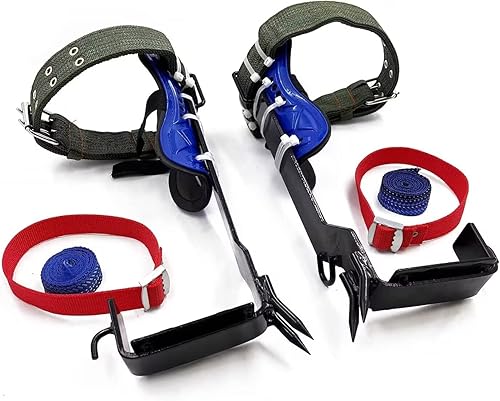 XKMT - Juego de picos de escalada en árboles, cinturón ajustable de seguridad, correa de rescate, 2 engranajes P-N ET-OUTDOOR002-RAW, negro
