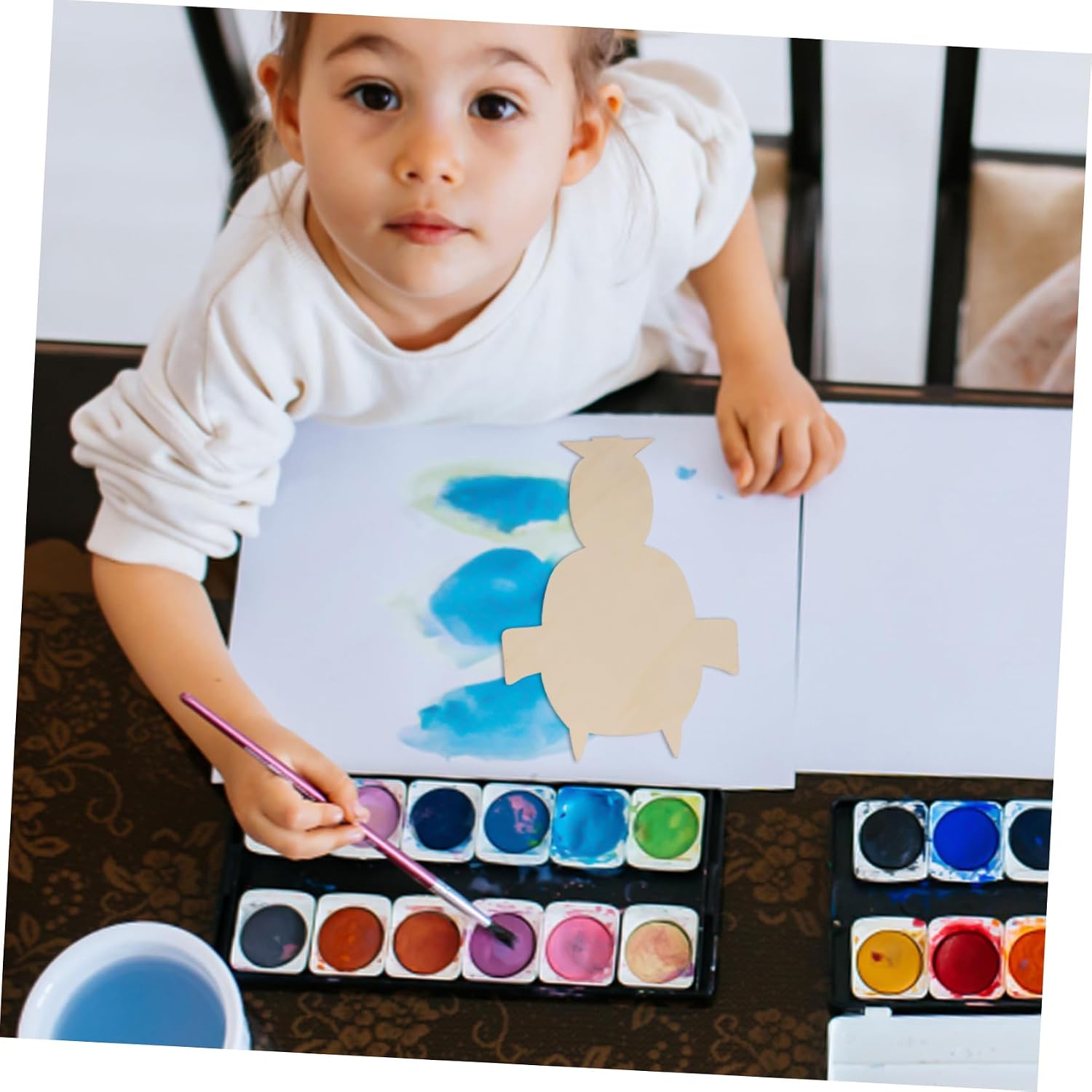 ARTIBETTER 5pcs Character Embryo Clay Board DIY Clay Wood Board for Artistic Creations