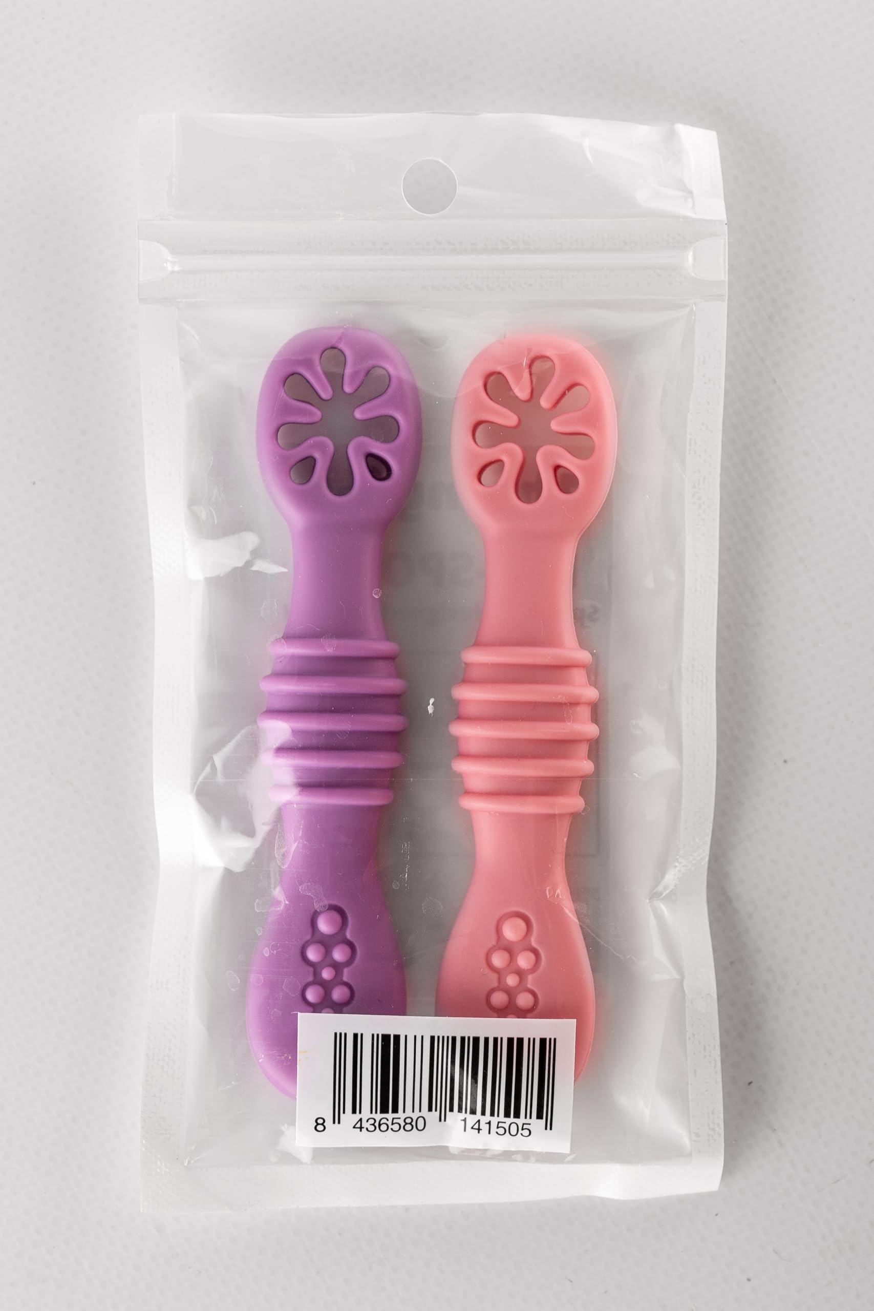 HOMYBABY® Cuilleres Bebe 1er Age - Cuillere Bébé Apprentissage en Silicone Alimentaire LFGB - Pre Cuillere DME bebe - Couverts Adaptés à la Dentition
