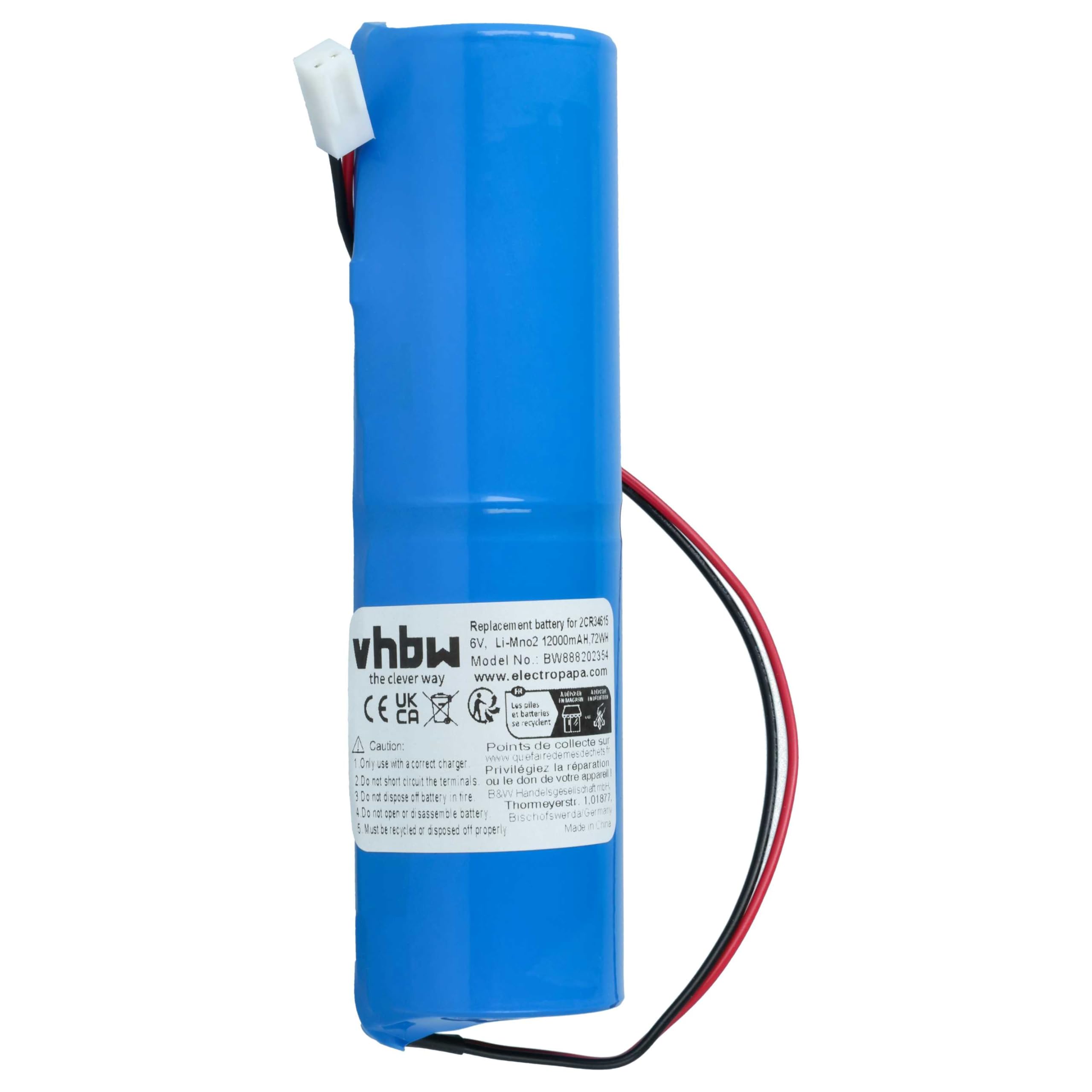vhbw Batterie Ersatz für Jablotron 2CR34615