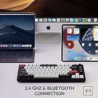 Vista 2 de Keychron Q1 HE Teclado mecánico inalámbrico personalizado con efecto Hall Gateron interruptor magnético de doble riel disparador rápido, QMK 2.4 GHz
