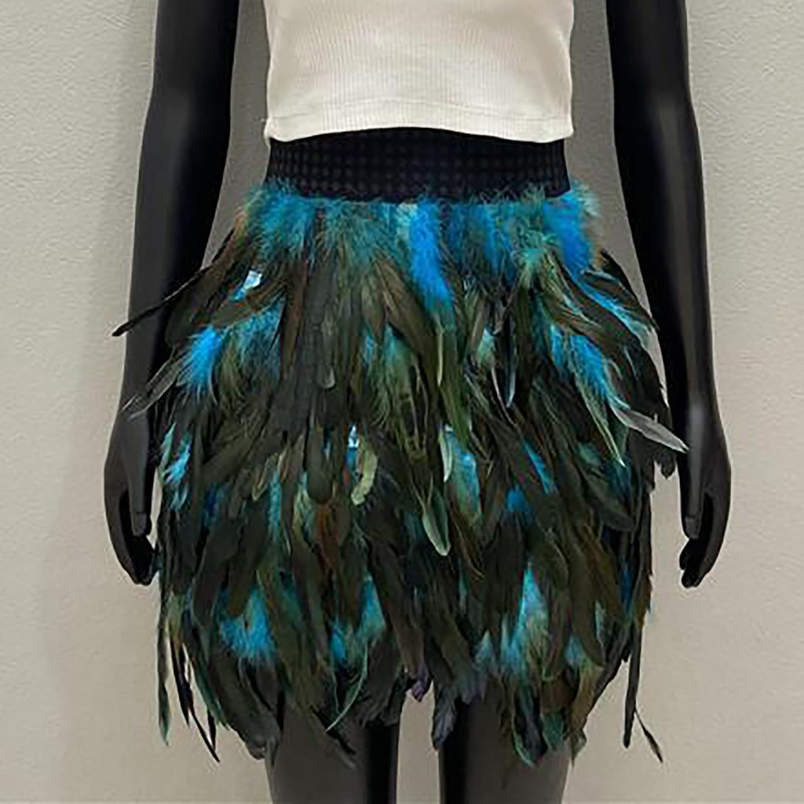 Pfau Kostüm Damen,Pfauenfeder Haarspangen,Feder Manschetten Hand,PfauKostüm Accessoires,Für Karneval Fasching Halloween Mottoparty Cosplay KostüM Damen Fasching Fee
