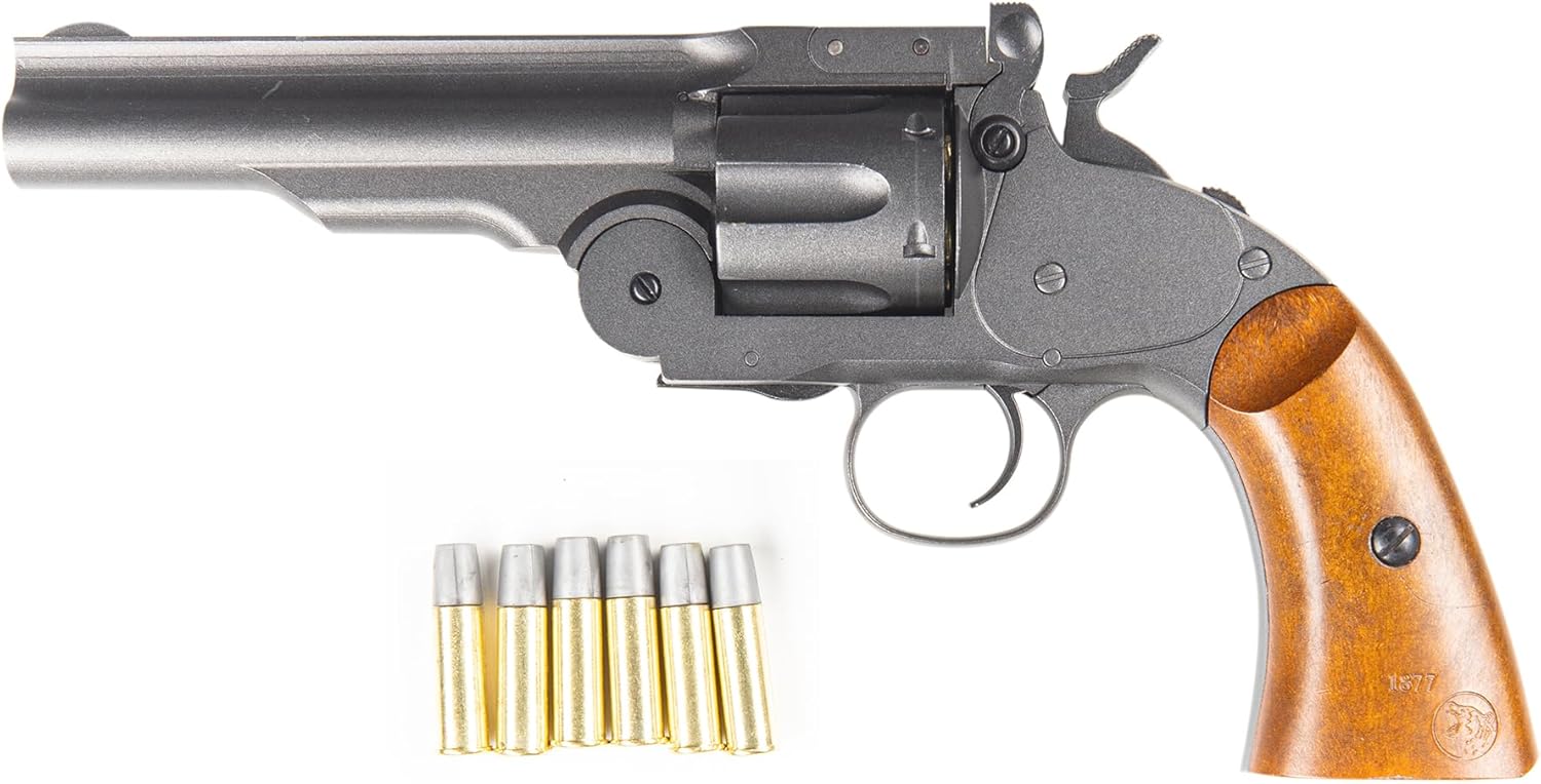 Barra Schofield No. 3 CO2 BB Revolver | Authentic 1875 Replica BB Pistol | 5" Barrel, Full Metal Frame, Realistic 6-Shot Cylinder, 400 FPS