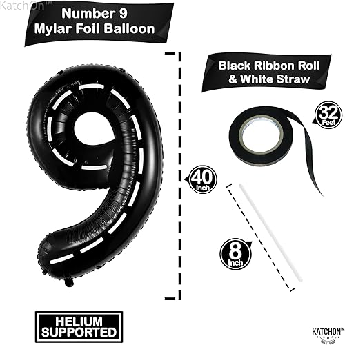 Miniatura 900 de KatchOn, Globo dorado gigante del número 8 de 40 pulgadas, globo dorado del número 8 para decoraciones de cumpleaños de 8 años para niñas