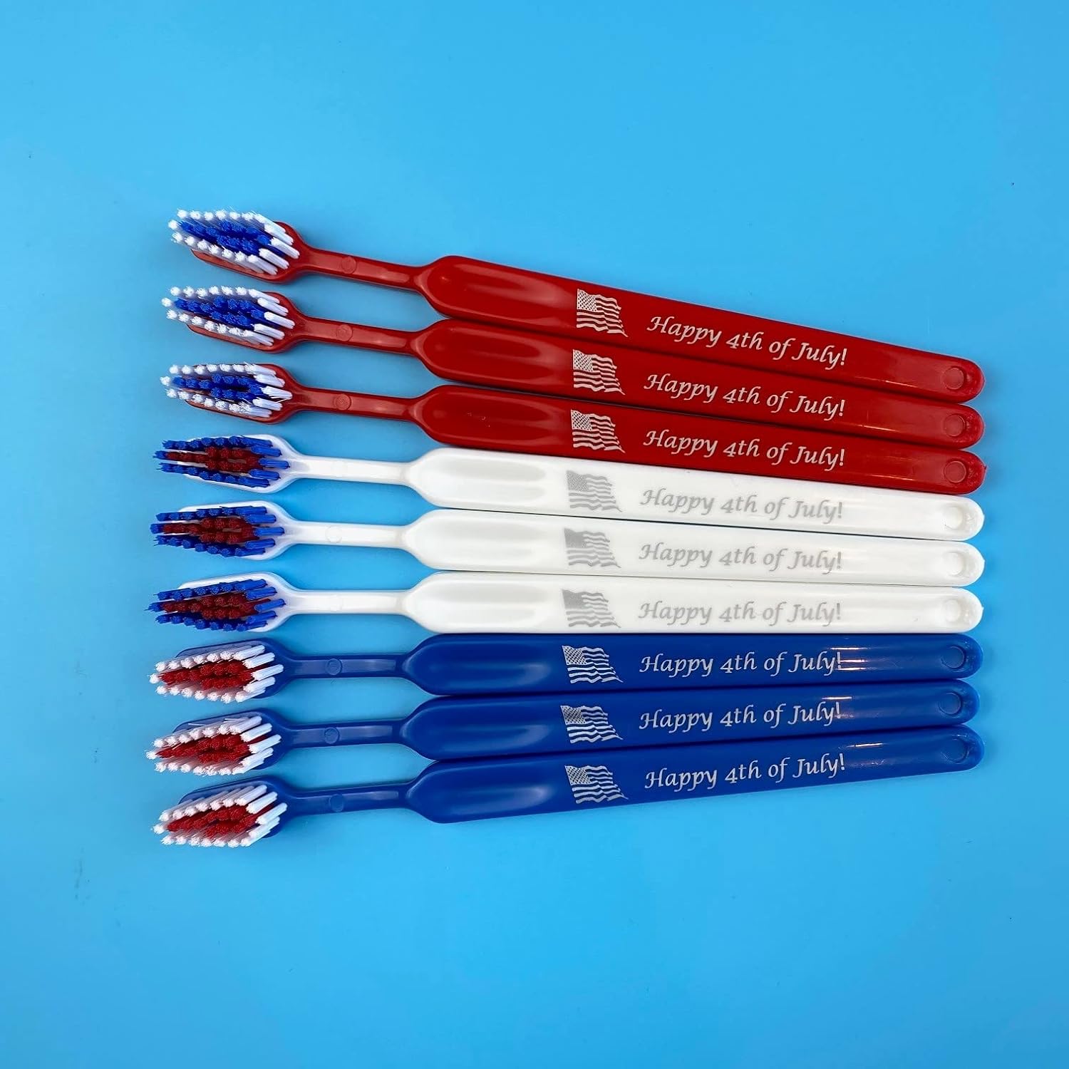 Happy 4th of July Child Toothbrush (72 Count) - Make Independence Day Special for Kids!