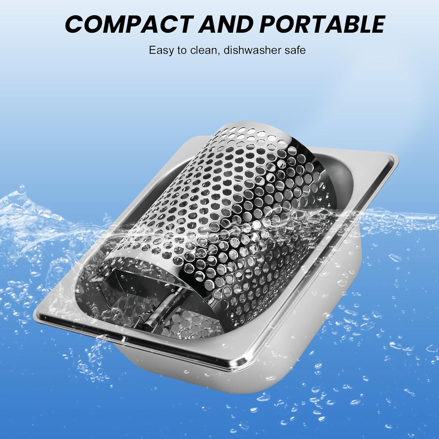 Stainless Steel Butter Spreader Roller, 304 Stainless Steel Bun Bread Butter Wheel with Detachable Roller for Even Spread, for BBQ Camping Grill Indoor Outdoor Use