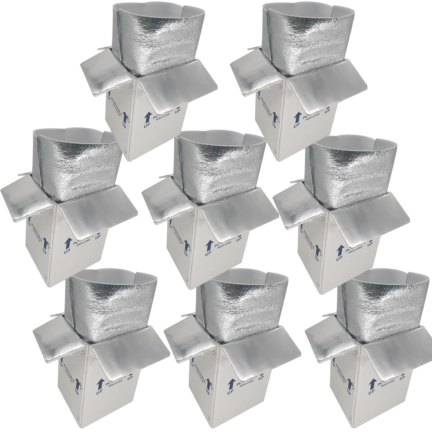 CH-BOX Insulated Shipping Boxes with Liners, 8 Pack 7'' x 6'' x 10'' Small Cold Shipping Box Mailers, Perishable Frozen Food Shipper for Mailing, White (TB7610L-8) โ image 1