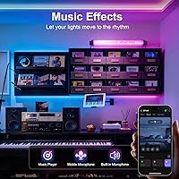 Vista 4 de Tira de luces LED COB de 32.8 pies (32.8 ft), 720 LEDs/m, luces RGB inteligentes que funcionan con Alexa/Google Assistant y Tuya/aplicación Smart
