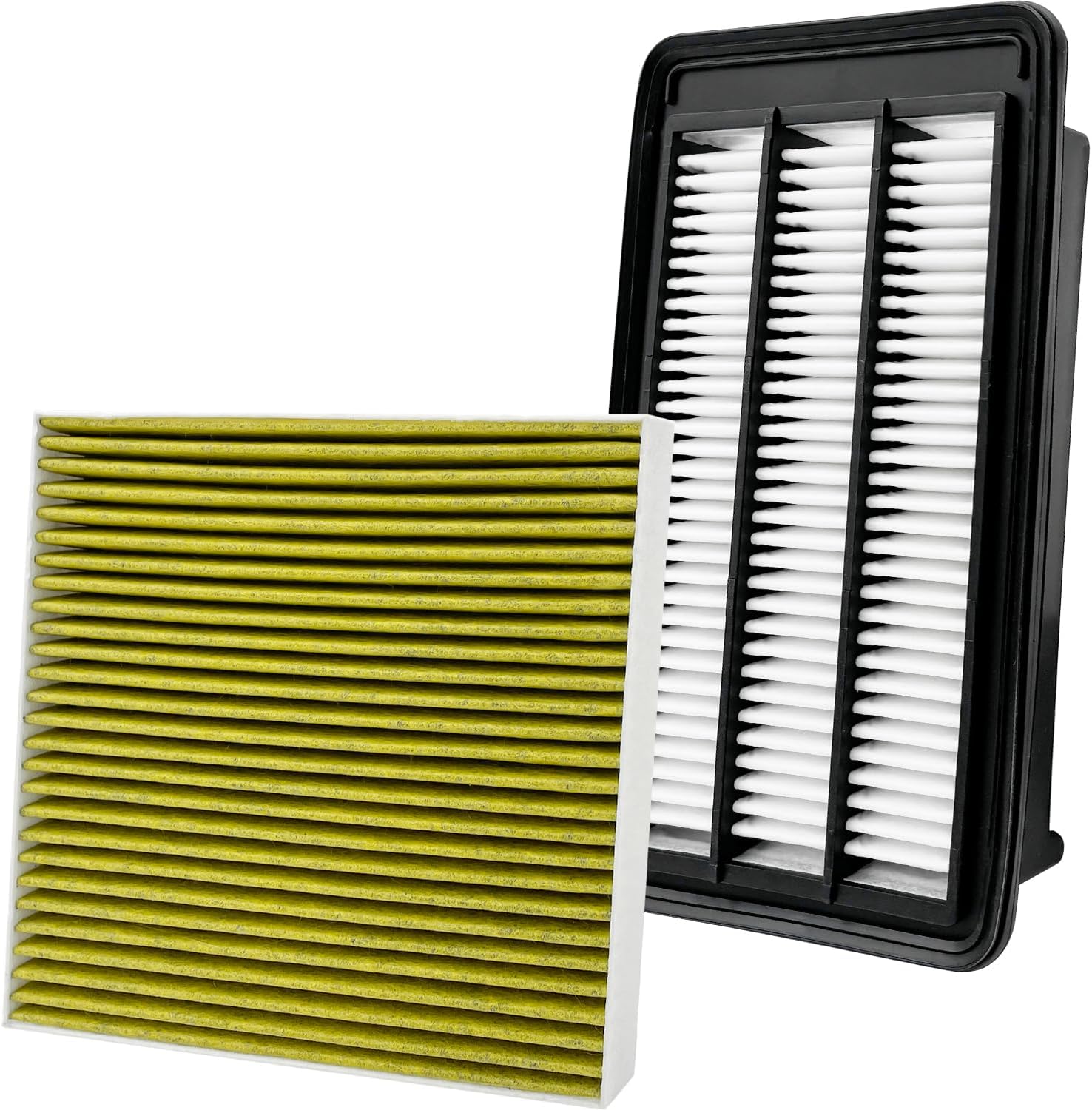 Capume 2PCS Cabin Engine Air Filter Kits JM802 JMAA00 Fits for 2016-2021 Civic L4 1.5L, 2017-2022 CR-V CRV L4 1.5L, Replacement for CF11182, CA12050, 80292-TF0-G01, 172205AAA00