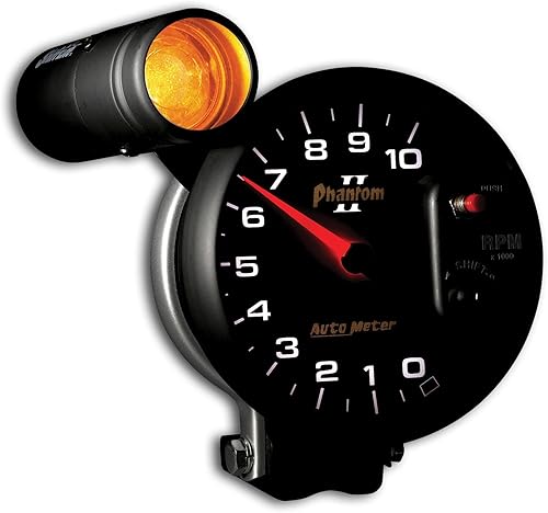 Miniatura 5 de Auto Meter Tacómetro Shift-Lite 7599 Phantom II 5" 10000 RPM