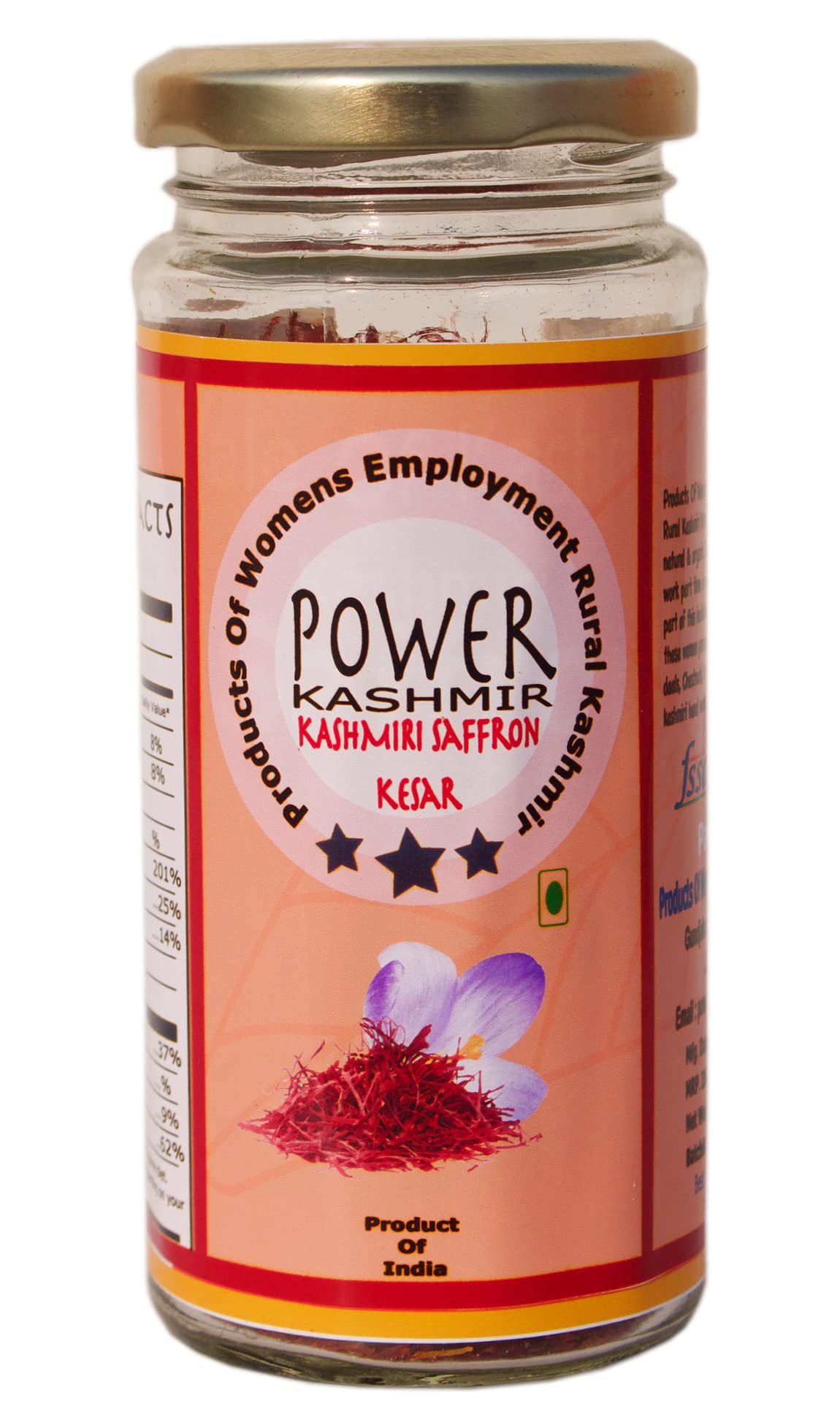Power Kashmir Saffron / Kesar 100% Pure Natural Kashmiri Kesar 50 Gram in Glass Bottle (B09B3LPKLB) Amazon Price History, Amazon Price Tracker
