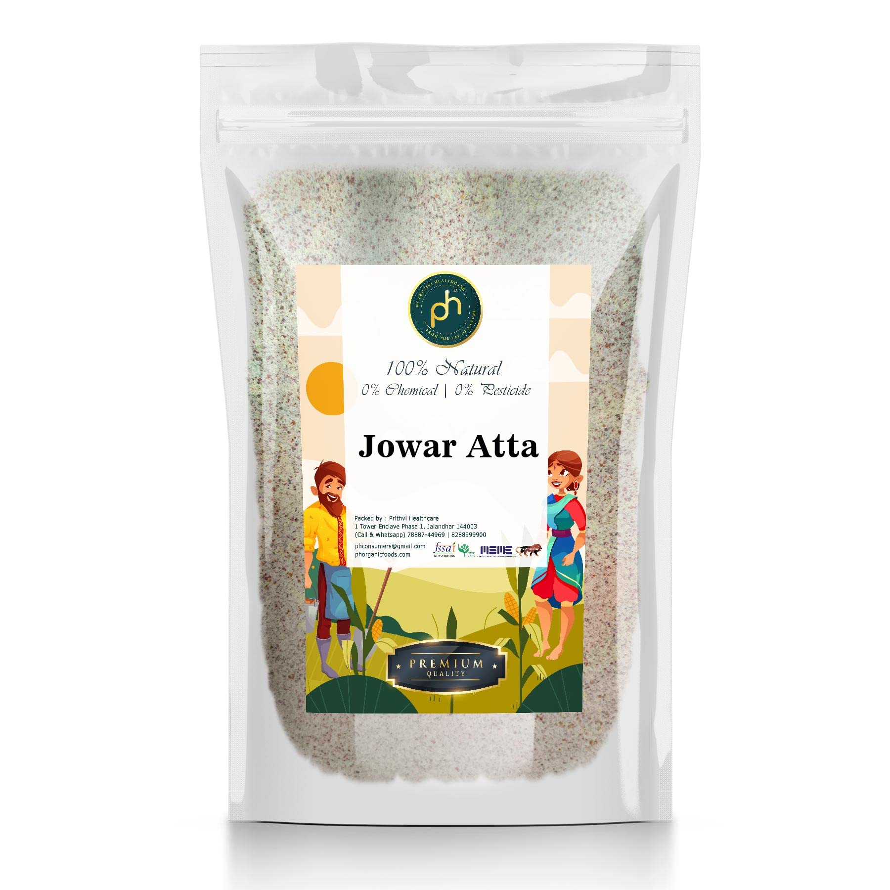 PHs Organic Jowar Flour 2kg Jawar Ka Atta/Sorgum Flour/Jonna Flour ISO GMP Organic Certified for weight loss Gluten Free Atta, No Preservatives, No Trans Fats, High Fibre Food | Fresh made on order (B0B1B79JPL) Amazon Price History, Amazon Price Tracker