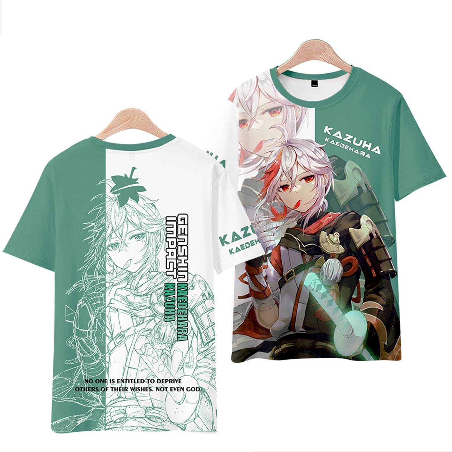 Amazon.com: Kamisato Ayaka Genshin Impact Anime T-Shirt, 3D Digital  Printing Game Peripheral Leisure Sports Short Sleeve Unisex : Clothing,  Shoes & Jewelry