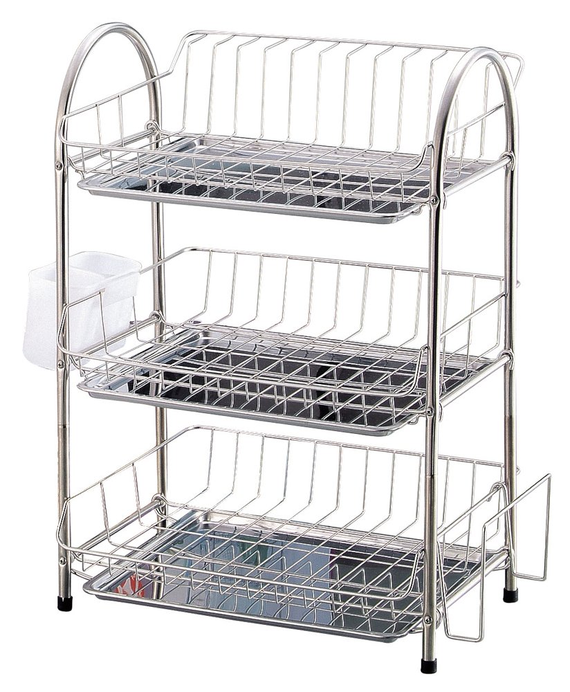 Pearl Metal H-6144 Emble-3-Tier Drainer Basket