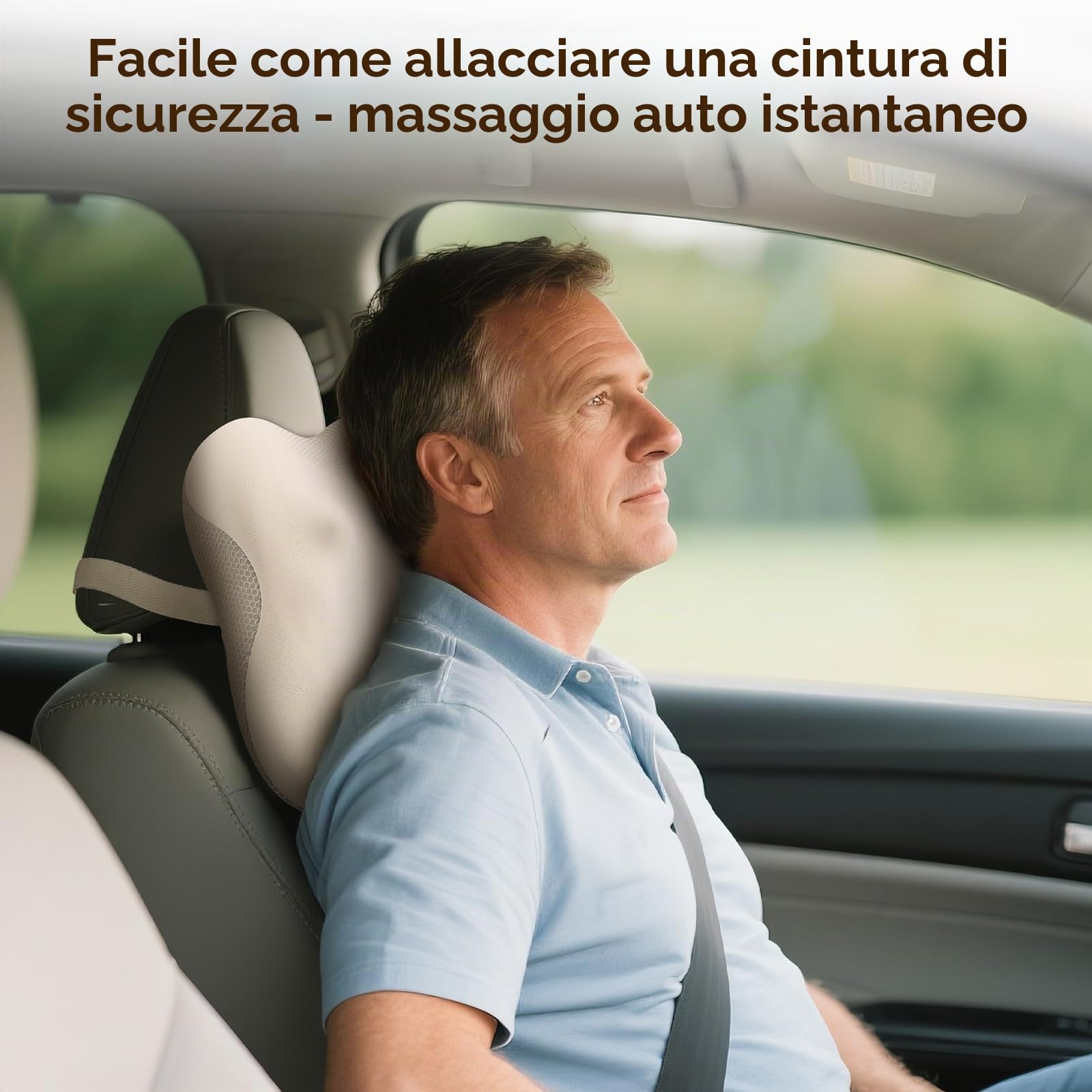 Arboleaf Cuscino Massaggiante Elettrico con Bluetooth e Controllo APP, massaggiatore Schiena e Collo, Massaggiatore Lombare, Massaggio Shiatsu con Calore, Idee Regalo per Uomo Donne Mamma Papà