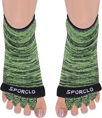 Toe Separator Socks for Men Women Comfy Foot Alignment Sock Massage Cotton Bunion Socks Yoga Sports GYM