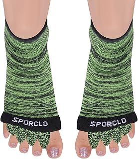 Toe Separator Socks for Men Women Comfy Foot Alignment Sock Massage Cotton Bunion Socks Yoga Sports GYM