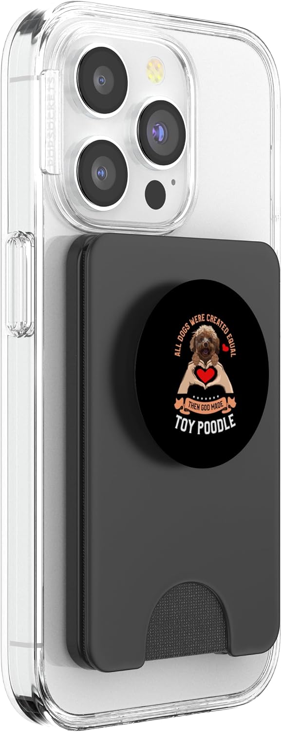 Toy Poodle Poodles PopSockets PopWallet for MagSafe image 4