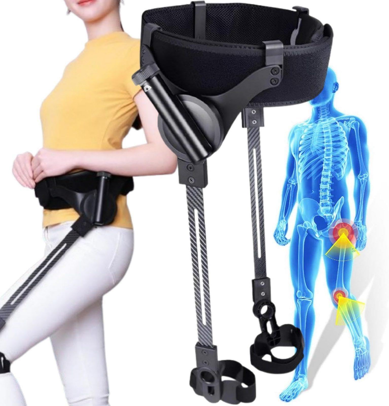 Bionic Aid Exoskeleton Walking Aid Legs Rehab Training Equipment Hiking And Climbing Stairs Assist 3 Levels Of Adjustable Strength For People With Limited Mobility,S-Left